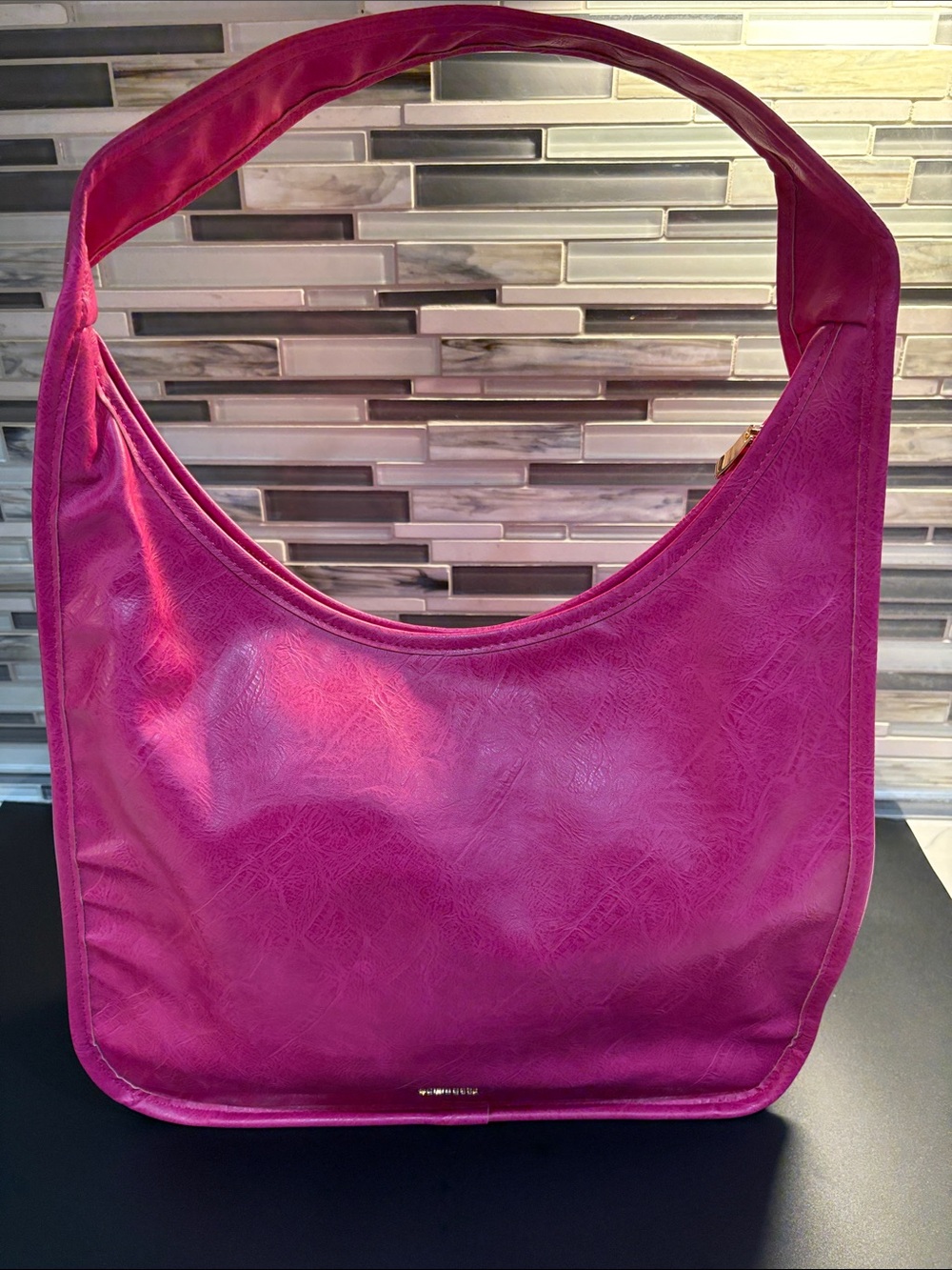 Fuchsia Women's Shoulder Hobo Bag - Brand: